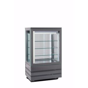 Tekna Congélateur avec Porte en Verre | Noir | Avec 3 cotés vitrés | 900x640x(H)1500mm Tekna Congélateur avec Porte en Verre | Noir | Avec 3 cotés vitrés | 900x640x(H)1500mm