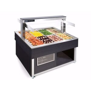 Afinox Buffet Gastronomique | 8/1 GN | Couleur Wengé | 1494x1212x(H)1481mm