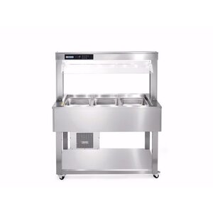 Afinox Buffet Gastronomique | 3/1 GN | En Inox | 1494x650x(H)1326mm