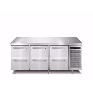Afinox Comptoir Réfrigérés| 6 Tiroirs | 1780x700x(H)900mm