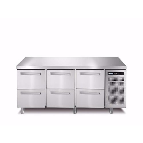 Afinox Comptoir Réfrigérés| 6 Tiroirs | 1780x700x(H)900mm