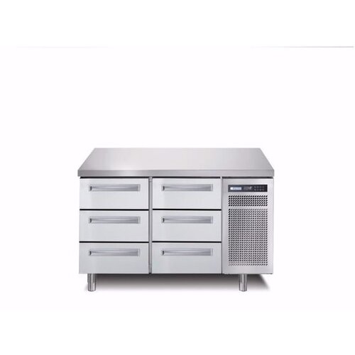 Afinox Comptoir Réfrigérés| 6 Tiroirs | 1300x700x(H)900mm