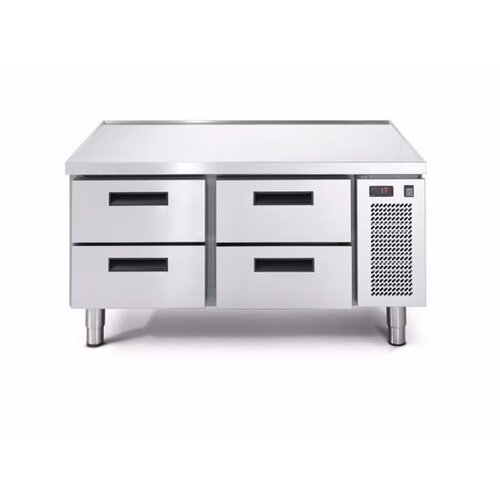 Afinox Comptoir Congelé | 4 Tiroirs | 1200x685x(H)613mm