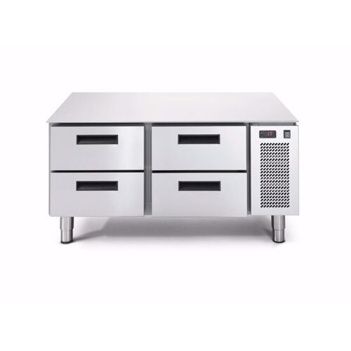 Afinox Comptoir Congelé | 4 Tiroirs | 1200x685x(H)613mm