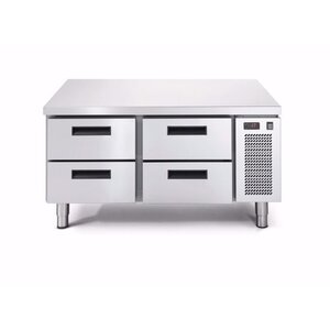 Afinox Comptoir Congelé | 4 Tiroirs | 1200x685x(H)613mm