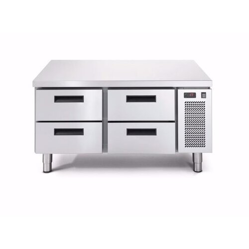 Afinox Comptoir Congelé | 4 Tiroirs | 1200x685x(H)613mm