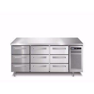 Afinox Comptoir Réfrigérés| 9 Tiroirs | 1780x700x(H)900mm