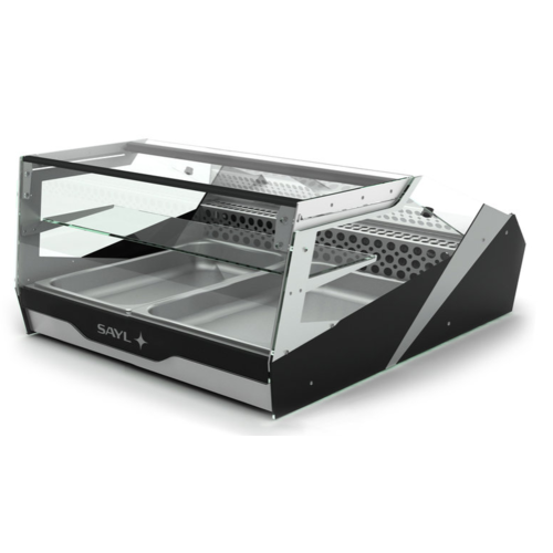 SAYL Présentoir Réfrigéré | Block Line | Bacs GN 1/1 65mm | Eclairage LED | Disponible en 2 Tailles SAYL Présentoir Réfrigéré | Block Line | Bacs GN 1/1 65mm | Eclairage LED | Disponible en 2 Tailles