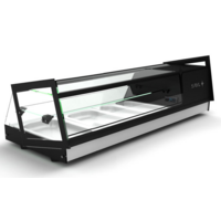 Vitrine de Refroidissement | Dessus en Verre | Convient pour Bac GN 1/3 40mm | Disponible en 3 Tailles