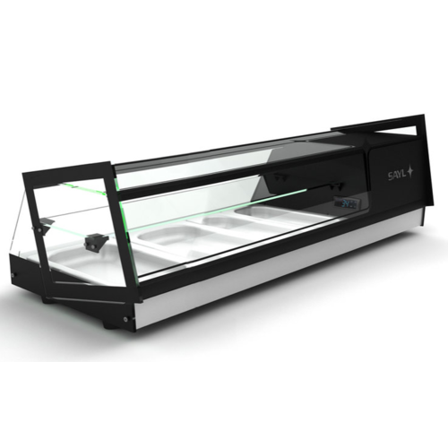 SAYL Vitrine de Refroidissement | Dessus en Verre | Convient pour Bac GN 1/3 40mm | Disponible en 3 Tailles SAYL Vitrine de Refroidissement | Dessus en Verre | Convient pour Bac GN 1/3 40mm | Disponible en 3 Tailles
