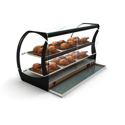 SAYL Vitrine Chauffante | Convient pour 6x GN 2/3 20mm | 1800Watt | 1100x510x635mm SAYL Vitrine Chauffante | Convient pour 6x GN 2/3 20mm | 1800Watt | 1100x510x635mm