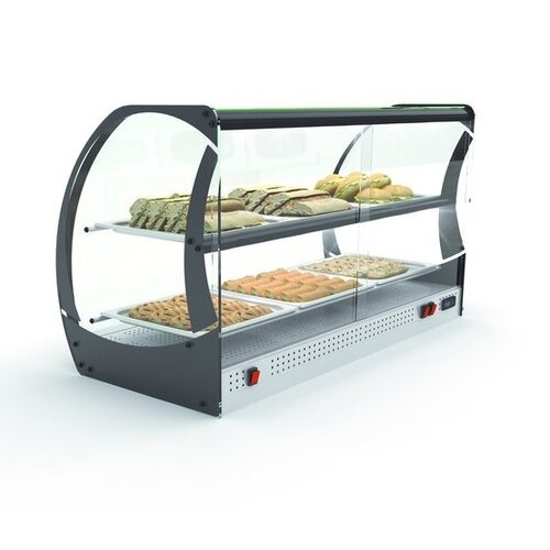 SAYL Vitrine Chauffante | Convient pour 6x GN 2/3 20mm | 1800Watt | 1100x510x635mm SAYL Vitrine Chauffante | Convient pour 6x GN 2/3 20mm | 1800Watt | 1100x510x635mm