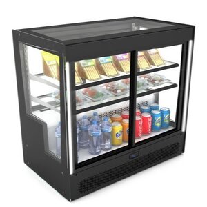 SAYL Vitrine Réfrigérée Compak | Ouverture Avant et Arrière | 1015x620x(H)950mm SAYL Vitrine Réfrigérée Compak | Ouverture Avant et Arrière | 1015x620x(H)950mm