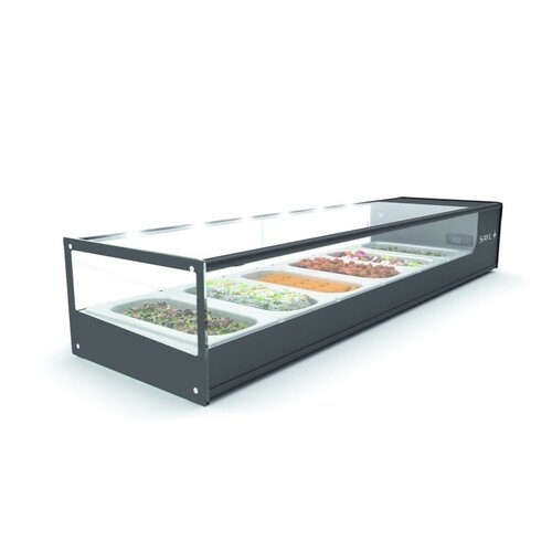 SAYL Vitrine à Tapas Réfrigérée Logic | Eclairage LED | Convient pour GN 1/3 40mm | Disponible en 2 Tailles SAYL Vitrine à Tapas Réfrigérée Logic | Eclairage LED | Convient pour GN 1/3 40mm | Disponible en 2 Tailles