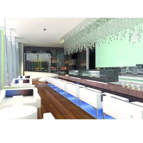 SAYL Vitrine à Tapas Réfrigérée Logic | Eclairage LED | Convient pour GN  1/3 40mm | Disponible en 2 Tailles