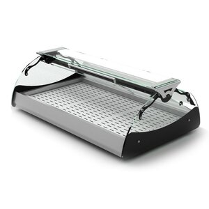 SAYL Vitrine Chauffante Maxiself | Eclairage LED | Convient pour Plateaux en Inox | Libre Service | 690x650x320mm