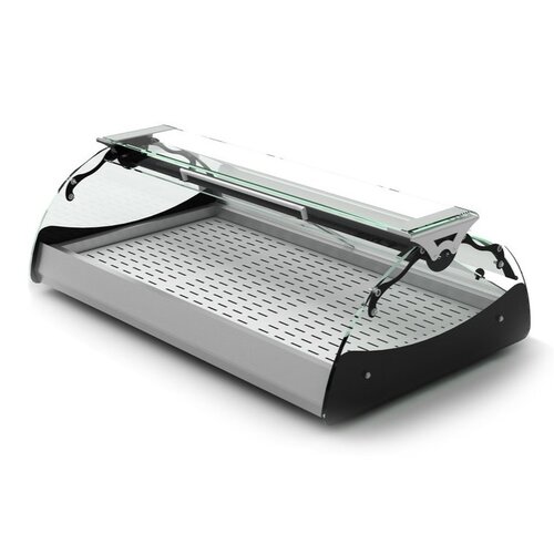 SAYL Vitrine Chauffante Maxiself | Eclairage LED | Convient pour Plateaux en Inox | Libre Service | 690x650x320mm