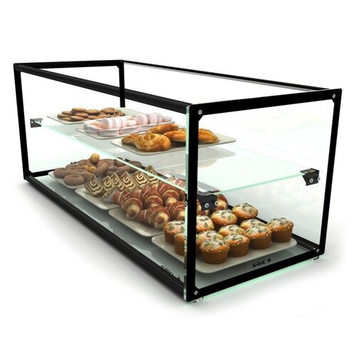 SAYL Vitrine Neutre | Verre Trempé | Disponible en 4 Tailles