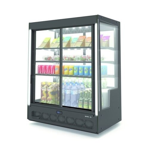 SAYL Vitrine Réfrigérée de Présentation | Ouverture Avant et Arrière | 1015x620x(H)1240mm