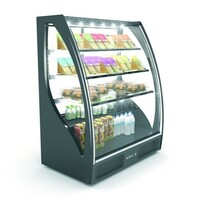 Vitrine Réfrigérée de Présentation Incurvée | Ouverture Avant et Arrière | 1015x620x(H)1240mm