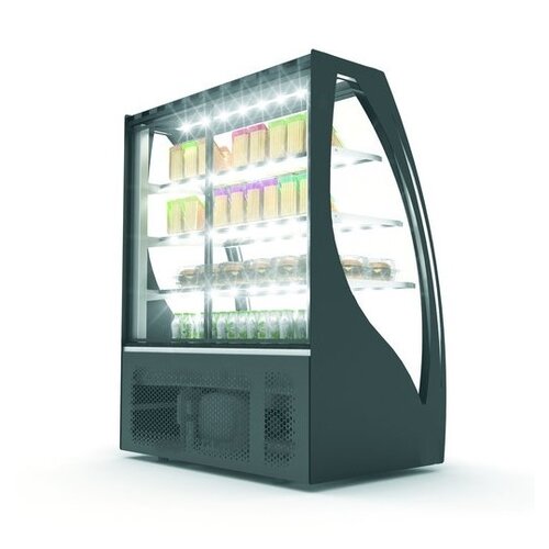 SAYL Vitrine Réfrigérée de Présentation Incurvée | Ouverture Avant et Arrière | 1015x620x(H)1240mm