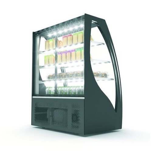 SAYL Vitrine Réfrigérée de Présentation Incurvée | Ouverture à l'Arrière | 1015x620x(H)1240mm