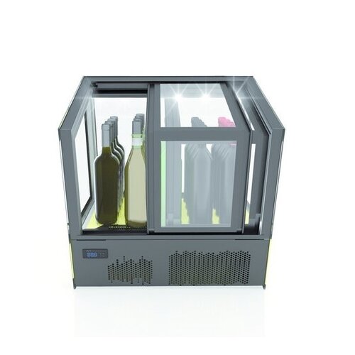 SAYL Vitrine Réfrigérée Cube | Convient pour 20 Bouteilles | 620x670x670mm | Disponible en 3 Modèles SAYL Vitrine Réfrigérée Cube | Convient pour 20 Bouteilles | 620x670x670mm | Disponible en 3 Modèles