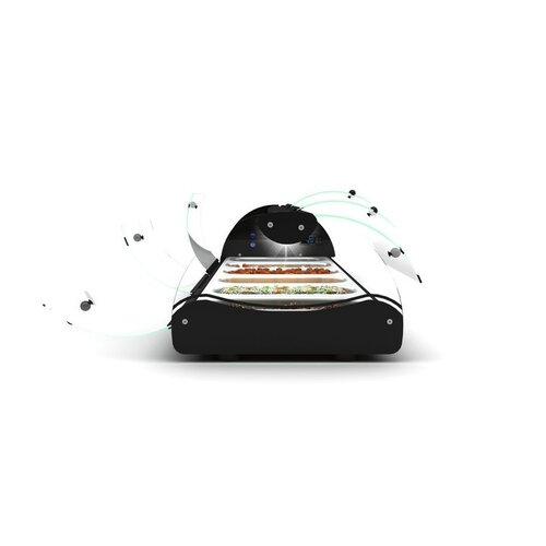 SAYL Vitrine à Tapas Libre Service | Convient pour GN 1/3 40mm | Eclairage LED | Disponible en 4 Tailles