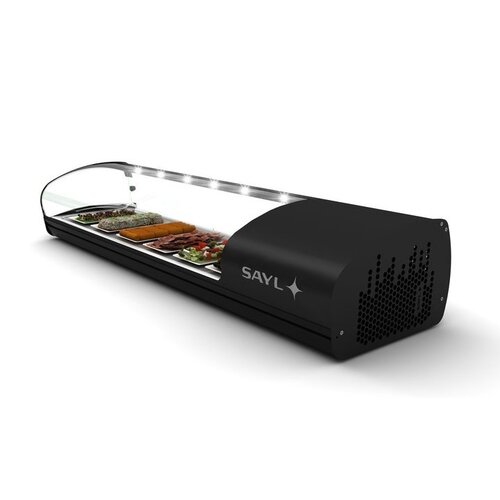SAYL Vitrine Réfrigérée de Présentation pour Tapas | Convient pour GN 1/3 40mm | Disponible en 2 Tailles SAYL Vitrine Réfrigérée de Présentation pour Tapas | Convient pour GN 1/3 40mm | Disponible en 2 Tailles