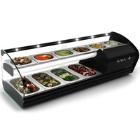 Vitrine Réfrigérée Double pour Tapas | 2 Etages | Convient pour Bacs de Profondeur 40mm | Disponible en 2 Tailles