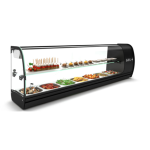 SAYL Vitrine à Tapas Double Neutre | Convient pour GN 1/6 pour Bacs de Profondeur 40mm | Disponible en 2 Tailles SAYL Vitrine à Tapas Double Neutre | Convient pour GN 1/6 pour Bacs de Profondeur 40mm | Disponible en 2 Tailles