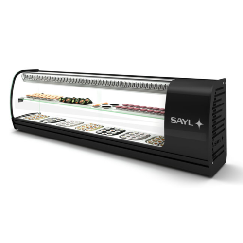 SAYL Vitrine à Tapas Réfrigérée Double | Convient pour GN 1/4 pour Bacs de Profondeur 40mm | Disponible en 2 Tailles SAYL Vitrine à Tapas Réfrigérée Double | Convient pour GN 1/4 pour Bacs de Profondeur 40mm | Disponible en 2 Tailles