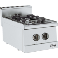 Cuisinière à Gaz de base 600 |Modèle de Table | 2x 3,25 kW | 400x600x (H)300mm