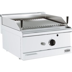 Combisteel Grill à Pierres De Lave | à Gaz | Inox | Modèle De Table | base 600 | 8,5 kW | 600x600x (H) 300mm