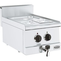 Bain-Marie |Électrique | Modèle de Table|Base 600 | 1,5 kW | 400x600x(H)300mm