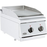 Plaque à Snacker Électrique | Rainurée | Modèle de Table |Base 700 | 3,6 kW | 400x700x(H)300mm