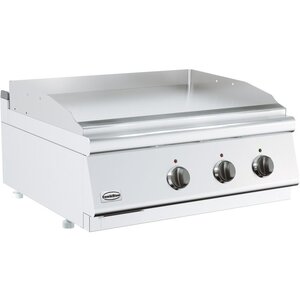 Combisteel Plaque à Snacker Électrique | Lisse | Chromée | Modèle de Table |Base 700  | 7,2 kW | 800x700x(H)300mm