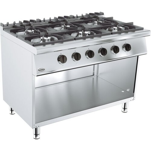 Combisteel Cuisinière à Gaz | Base 700| 6x 6,5 kW | 1200x700x(H)900mm Combisteel Cuisinière à Gaz | Base 700| 6x 6,5 kW | 1200x700x(H)900mm