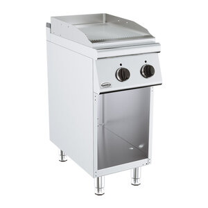 Combisteel Plaque à Snacker Electrique | Rainurée | 3,6 kW | 400x700x(H)900mm