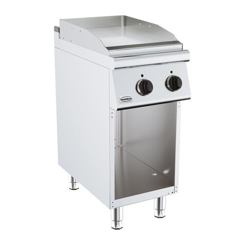 Combisteel Plaque à Snacker Electrique | Lisse Chromée | 3,6 kW | 400x700x(H)900mm