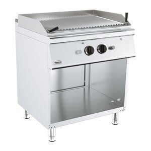 Combisteel Grill Pierre de Lave Gaz | Base 700  | 2x 9kW | 800x700x(H)900mm