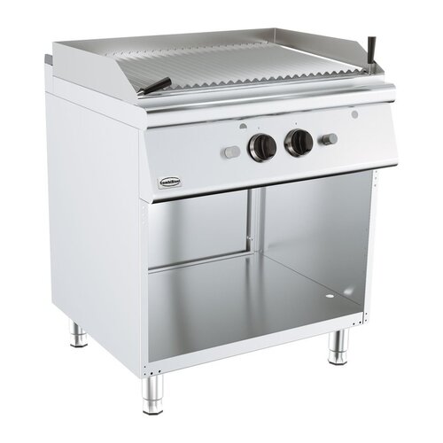 Combisteel Grill Pierre de Lave Gaz | Base 700  | 2x 9kW | 800x700x(H)900mm
