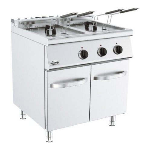 Combisteel Friteuse Electrique | Base 700 | 2x15 kW | 2x 18 Litres | 800x700x(H)900mm