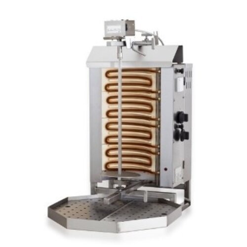 Combisteel Gyros Grill Electrique | 4 Zones Chauffantes | Moteur  Au-Dessus | 7,6 kW | 440x550x(H)870mm