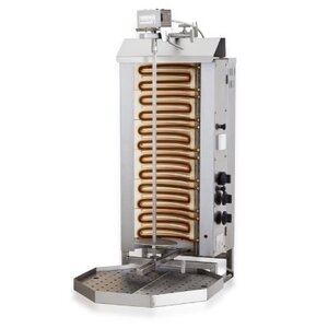 Combisteel Gyros Grill Electrique | 6 Zones Chauffantes | Moteur  Au-Dessus | 11,4 kW | 440x550x(H)1100mm