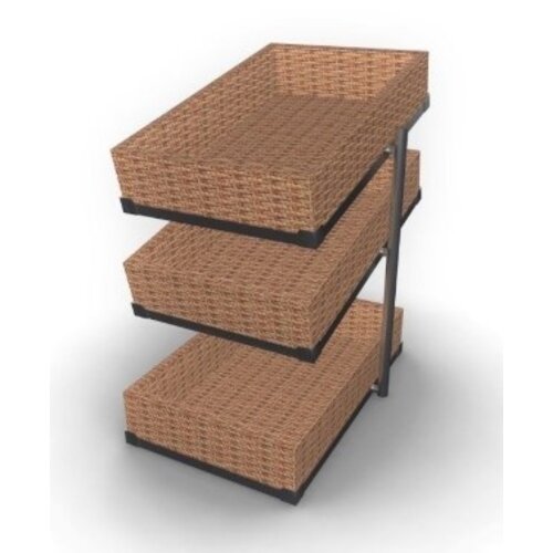 Combisteel Etagère pour Corbeilles à Pain| 3 Niveaux | 335x620x(H)760mm Combisteel Etagère pour Corbeilles à Pain| 3 Niveaux | 335x620x(H)760mm