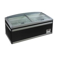Congélatgeur Coffre | pour Supermarché | Noir avec Élement de hauteur | 630 Litres | 1850x850x(H)795mm