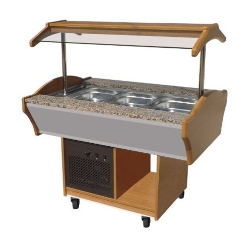 Combisteel Buffet Réfrigéré |GN 3/1 | 1200x900x(H)850/1350mm