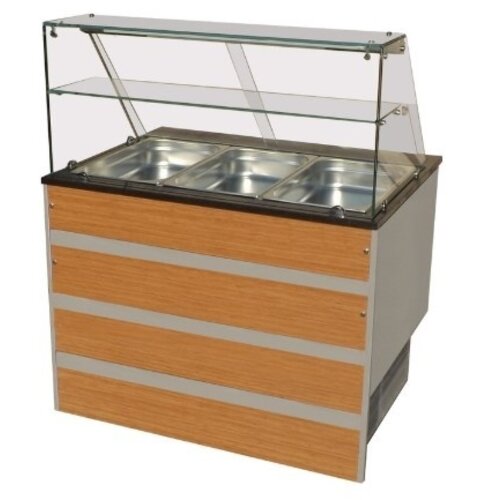 Combisteel Buffet Réfrigéré |Dessus en Verre | GN 3/1 | 1070x800x(H)850/1350mm