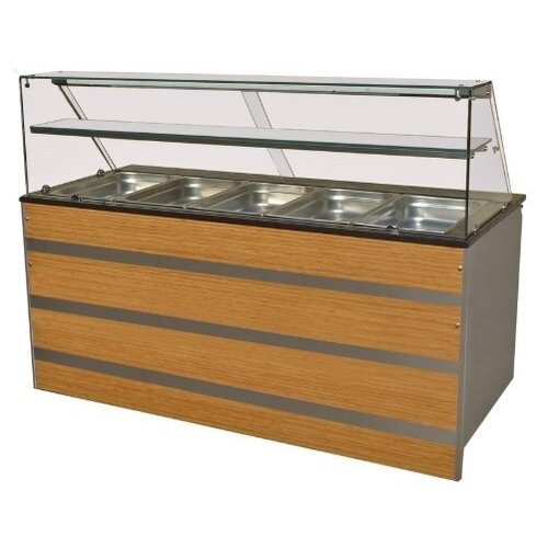 Combisteel Buffet Réfrigéré |Dessus en Verre | GN 5/1 | 1800x800x(H)850/1350mm